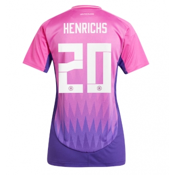 Germania Benjamin Henrichs #20 Maglia Gara Trasferta Repliche Europei 2024 Donna